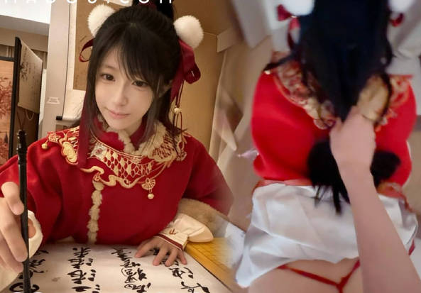 麻豆传媒映画・策马淫春新年・财神白虎妹输了五子棋还要被人骑