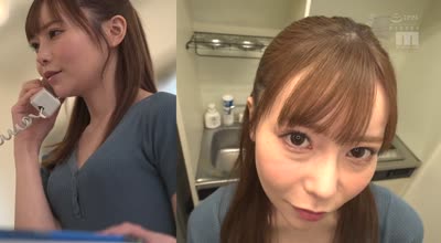 MIAB-512 美人OLたちの日常と舐めしゃぶり淫乱顔の2画面 会社給湯室のフェラチオ社内不倫
