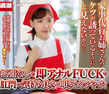 NHDTB-877 家事代行お姉さんのケツが誘っているようにしか見えないから拡張無しの即アナルFUCKで肛門の気持ち良さを叩きこんでやった